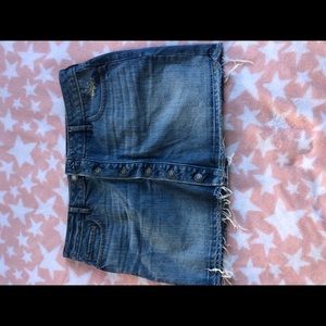 Denim mini skirt